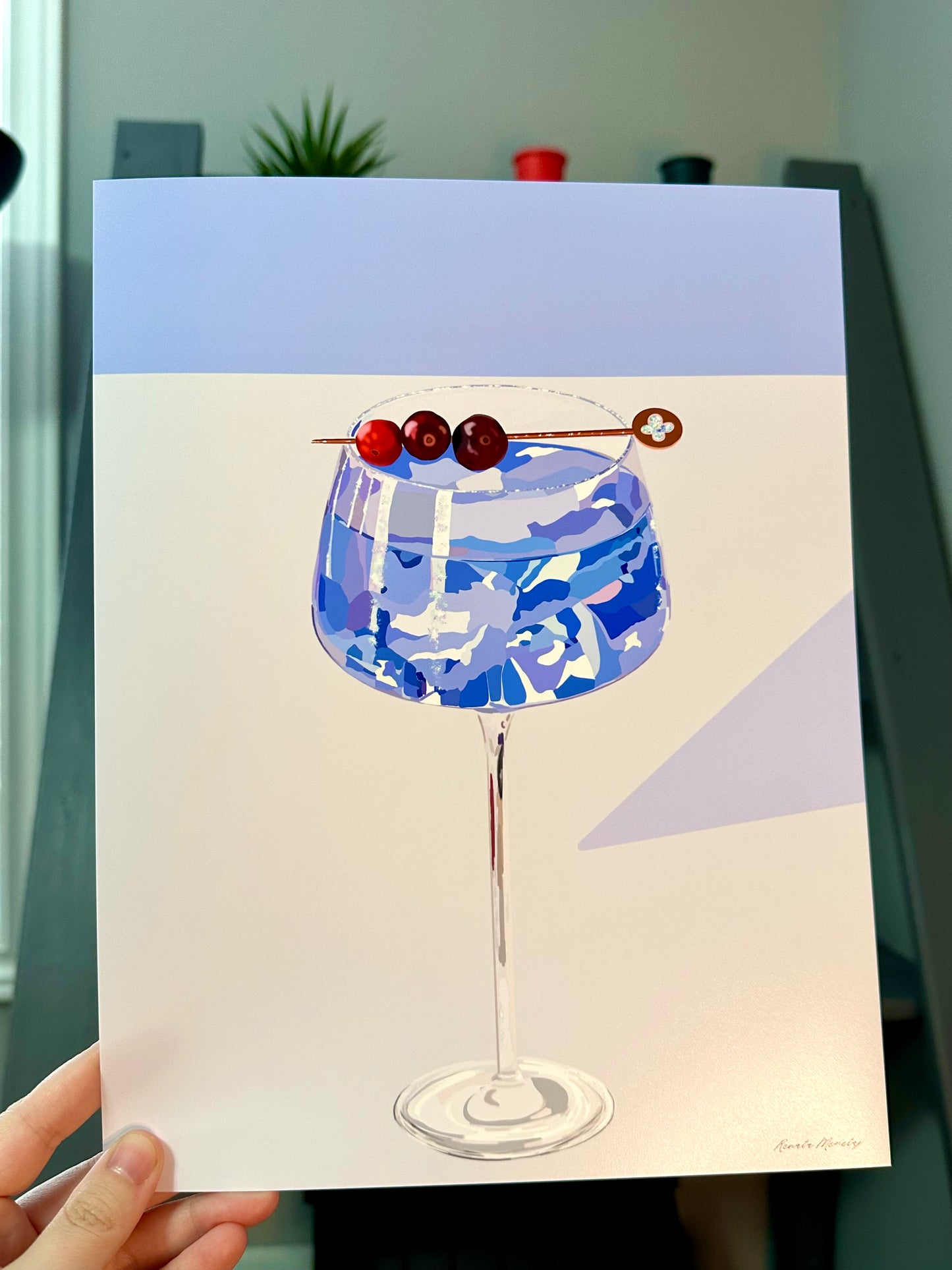 Winter Berry Gin Cocktail Print