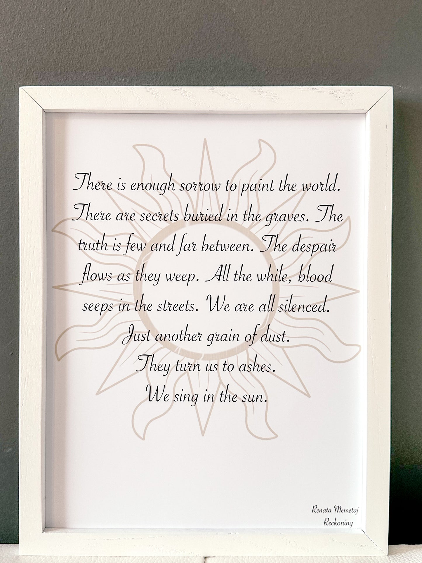 We Sing in the Sun Print