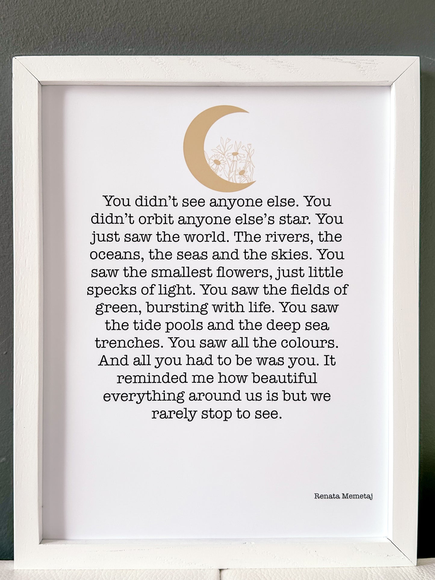 Your Orbit Poetry & Prose Art Print