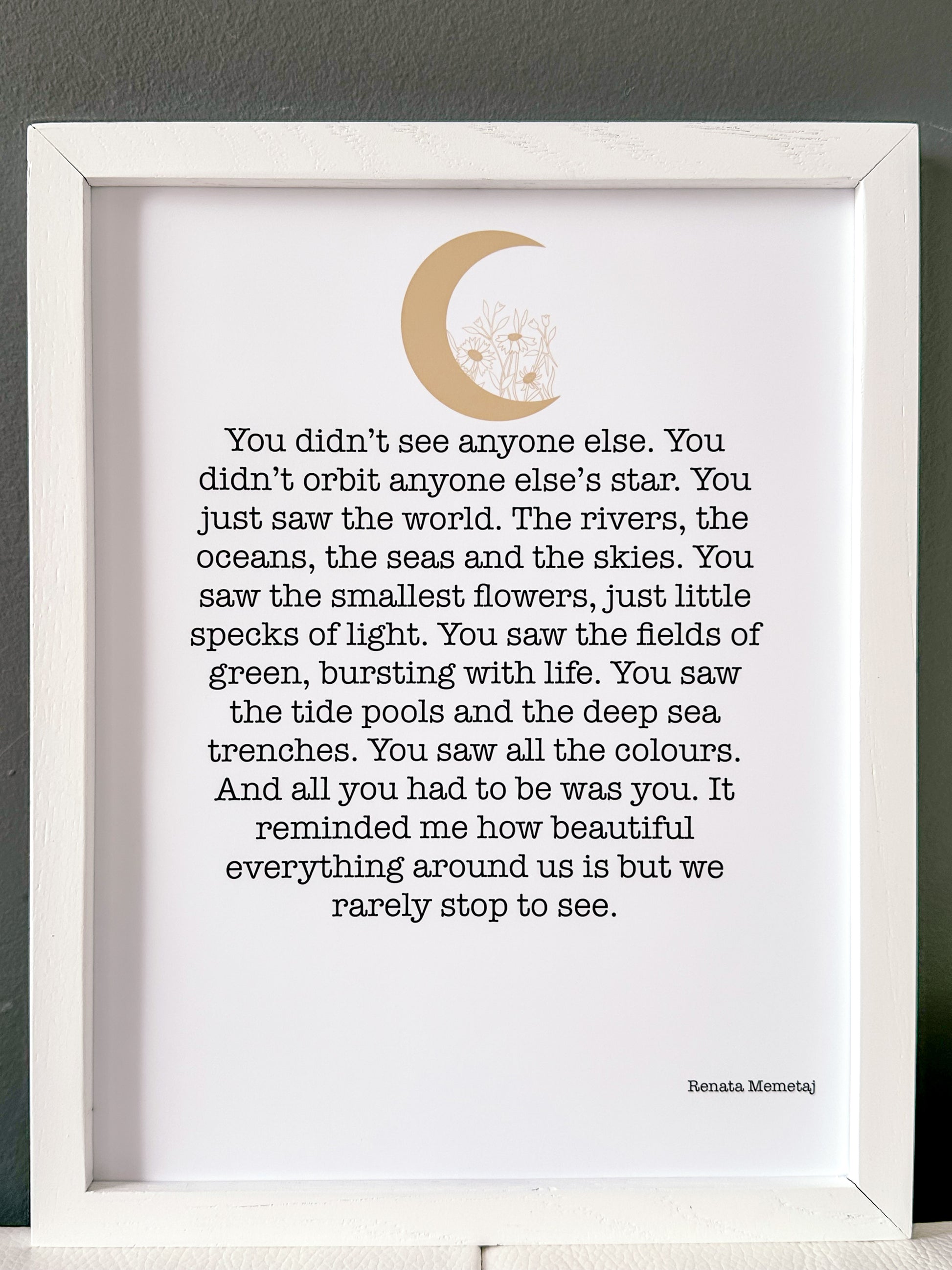 Your Orbit Poetry & Prose Art Print
