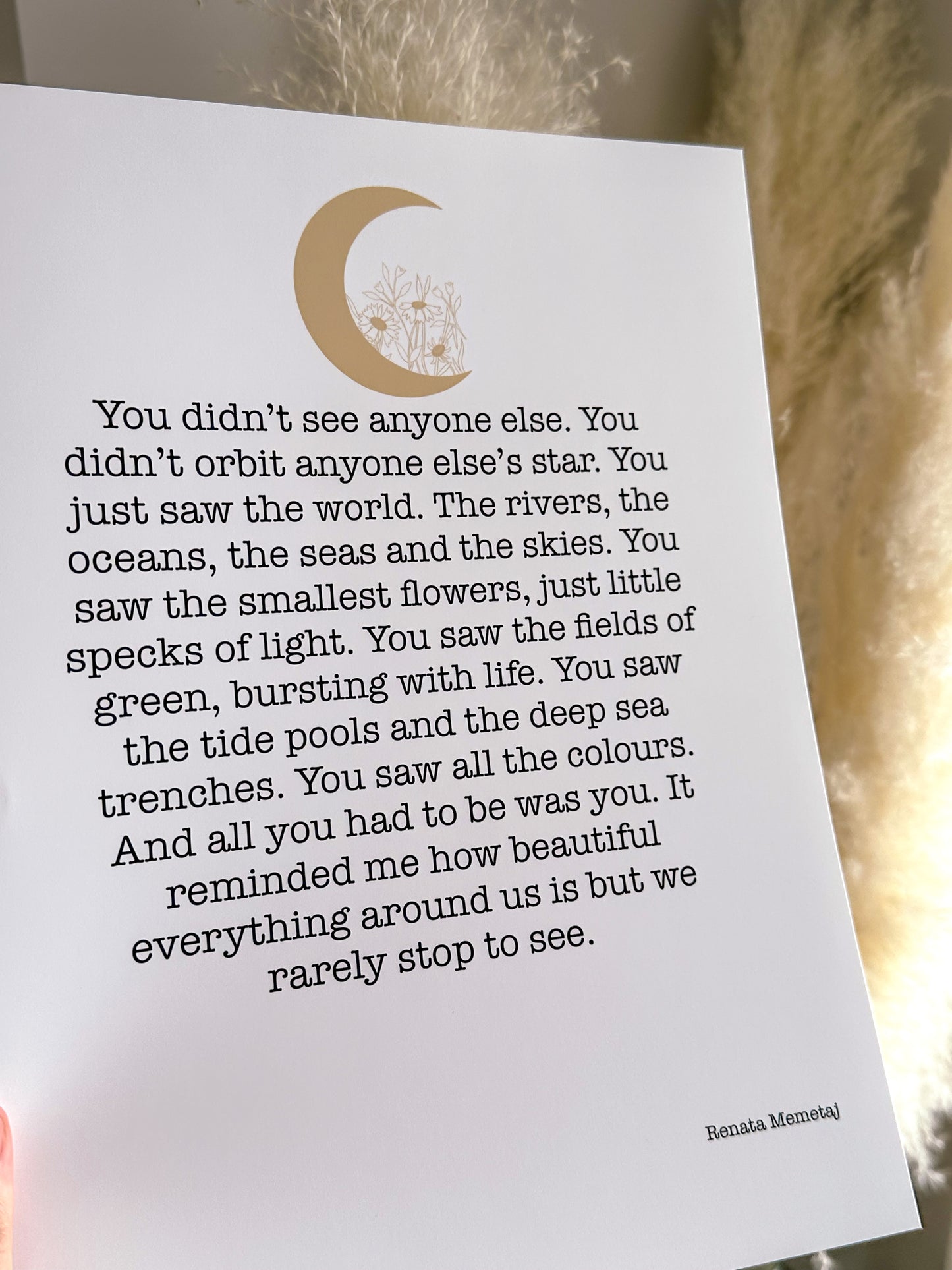 Your Orbit Poetry & Prose Art Print