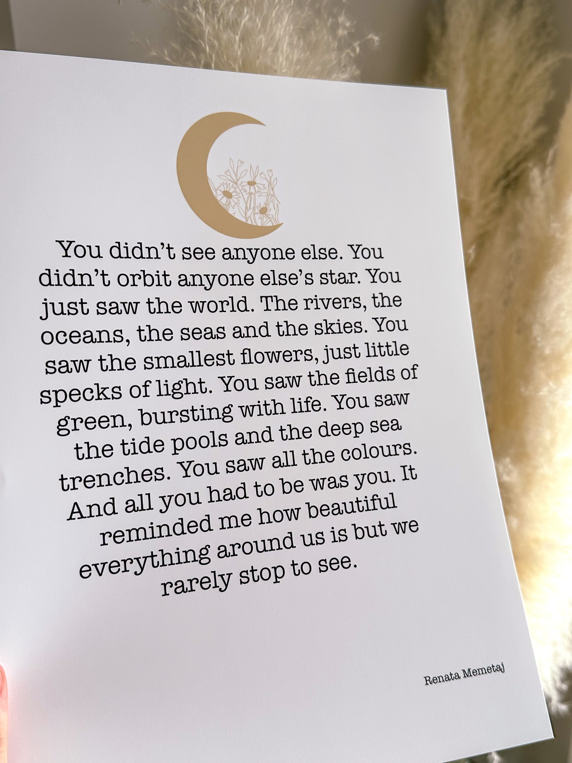 Your Orbit Poetry & Prose Art Print