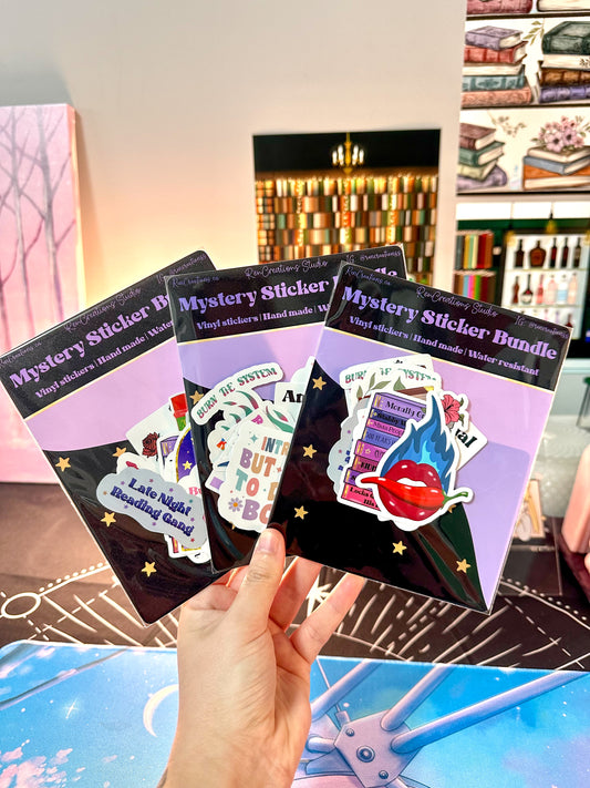 Mystery Bookish Stickers 10 Pack Bundle