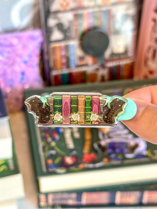 The Fantasy Book Lover Hair Clip - Teal