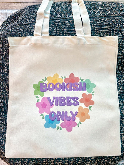 Bookish Vibes Only Tote Bag