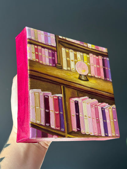 Little Bookshelf Oil Painting