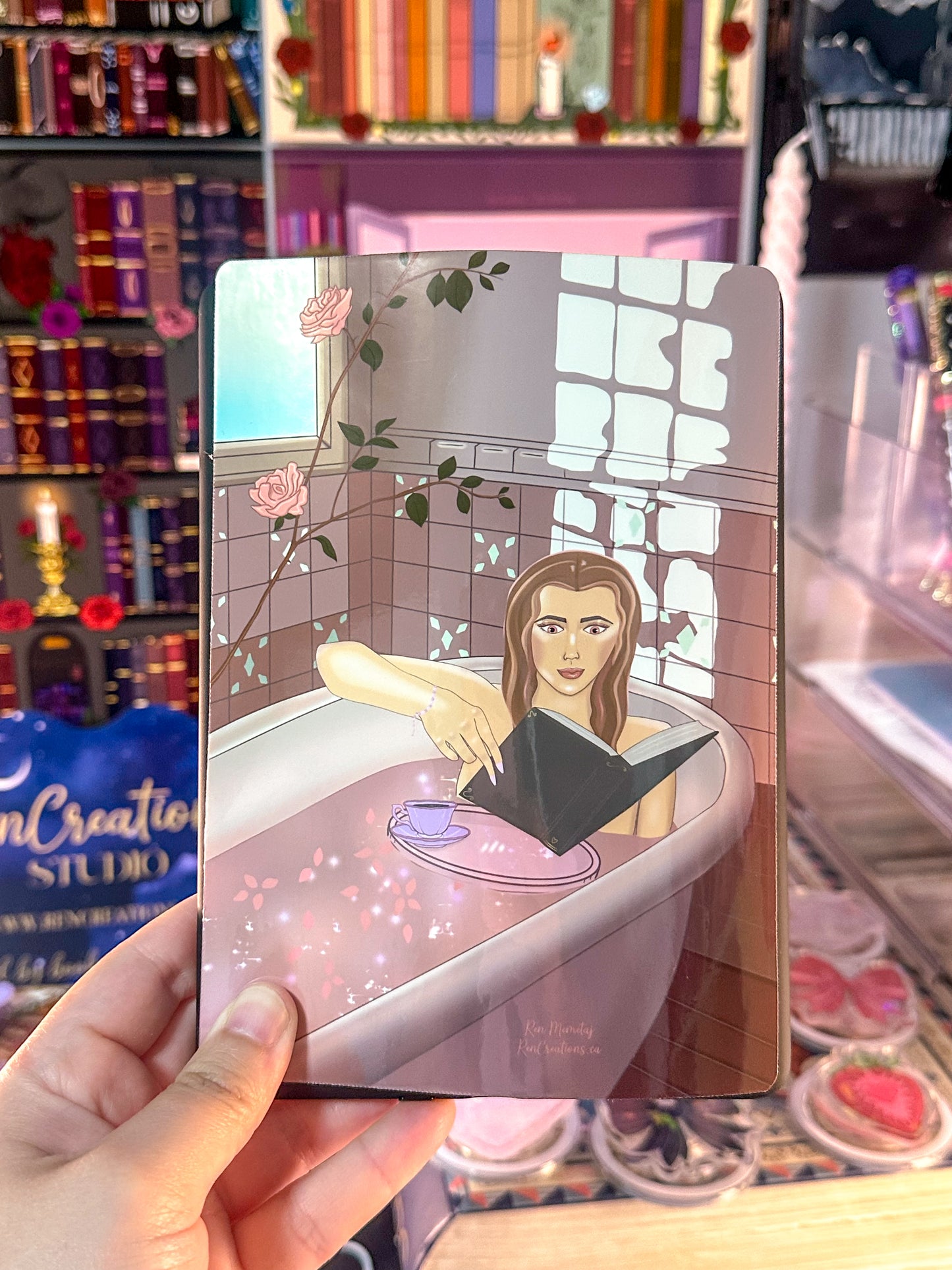 Reading In The Tub E-Reader Sticker Insert