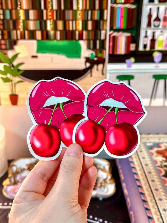 Sweet Cherry Lips Sticker