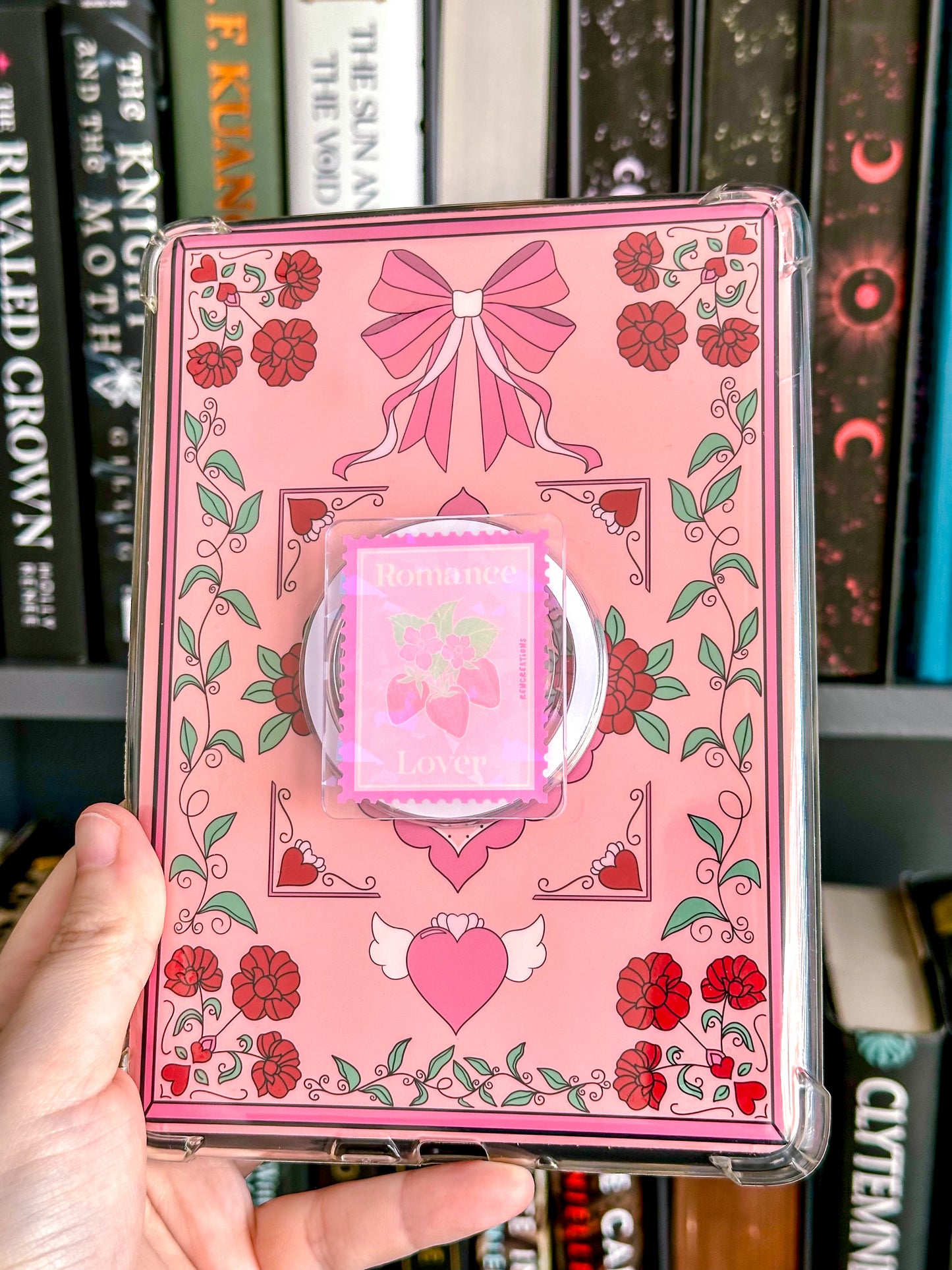 Romance Lover Stamp Holographic Magnetic Device Grip