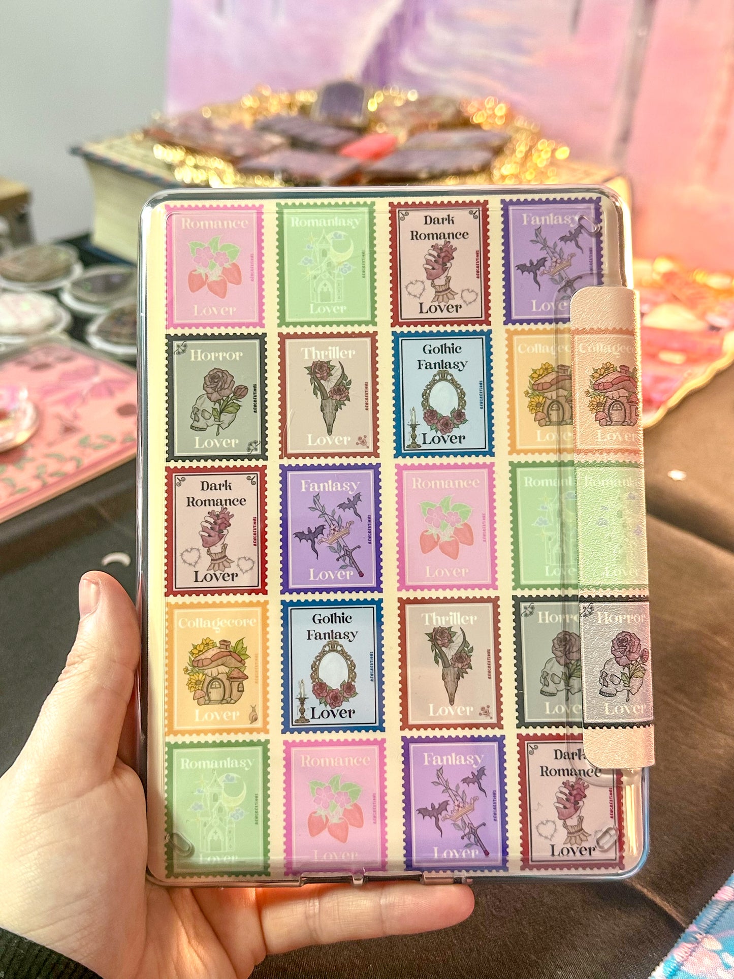 Bookish Stamps E-Reader Sticker Insert