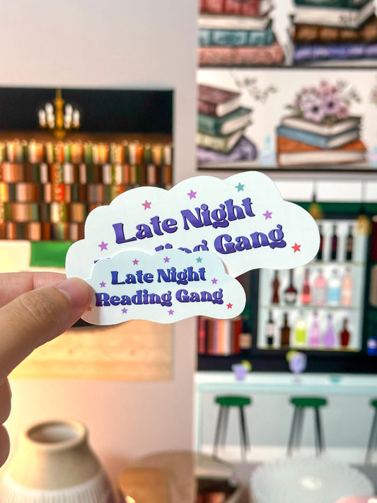 Late Night Reading Gang Vinyl Sticker