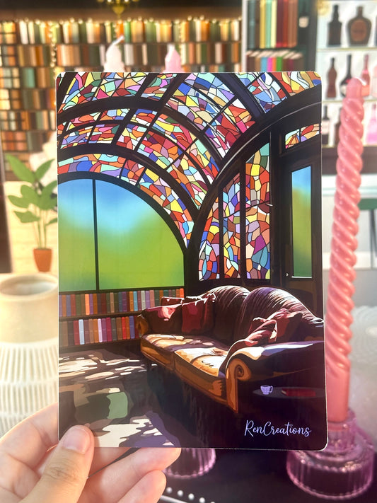 The Readers Solarium Die Cut Kindle Sticker Insert