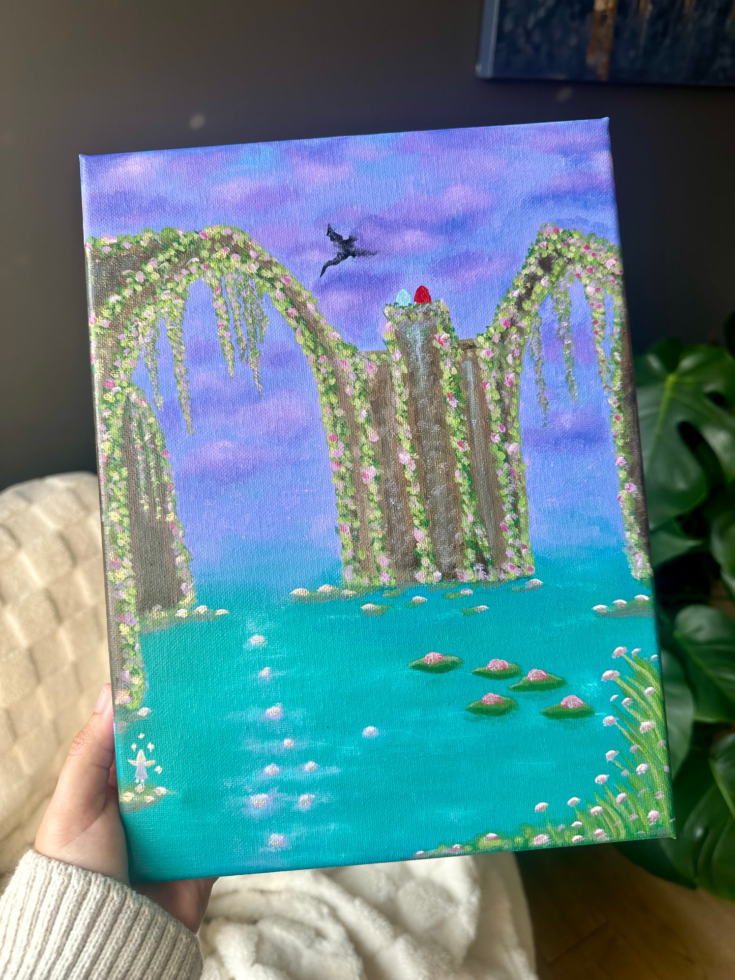 The Dragons Nest Acrylic Painting