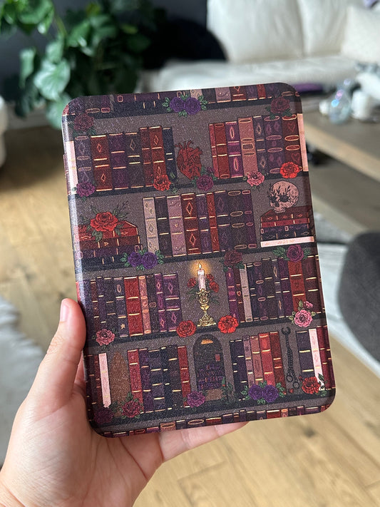 Dark Romance Bookshelf Kindle Case
