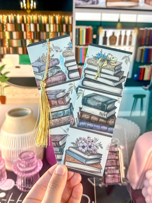 Bookshelf of Florals Bookmark