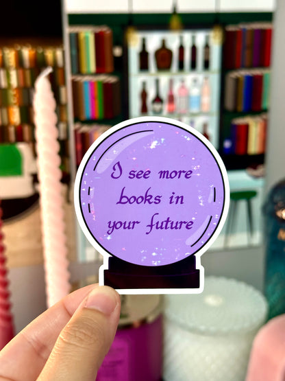 Bookish Crystal Ball Sticker