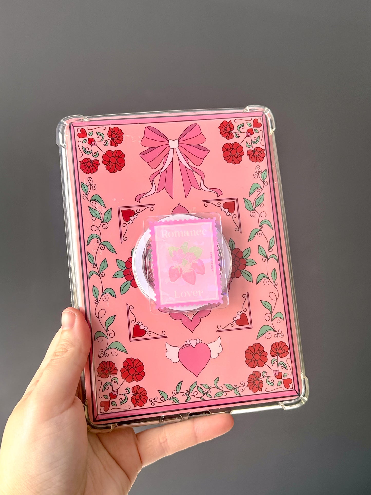 Romance Lover Stamp Holographic Magnetic Device Grip