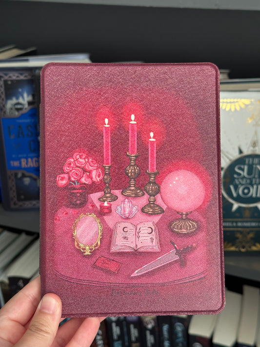 Mystic Reverie Kindle Case With Clear Back And Hand Strap