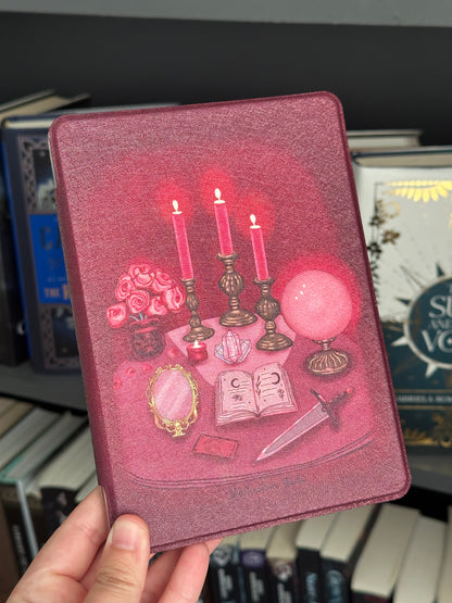 Mystic Reverie Kindle Case With Clear Back And Hand Strap