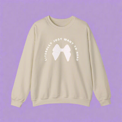 Literally Just Want To Read Crewneck Sweatshirt