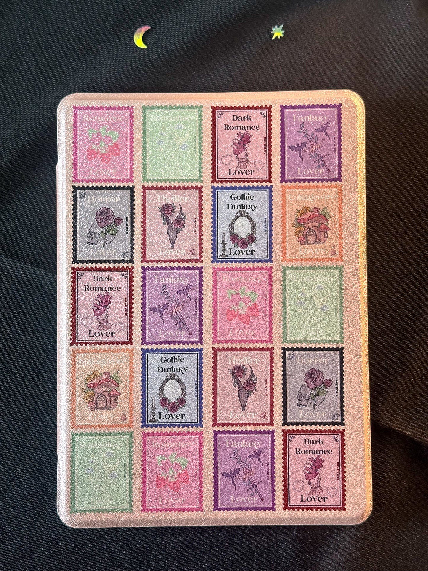 Bookish Stamps Kindle Paperwhite Case With Clear Back