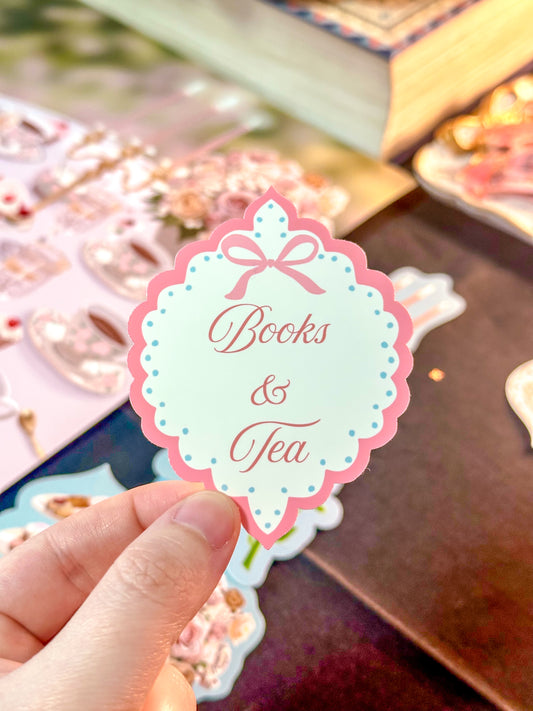 Books & Tea Sticker