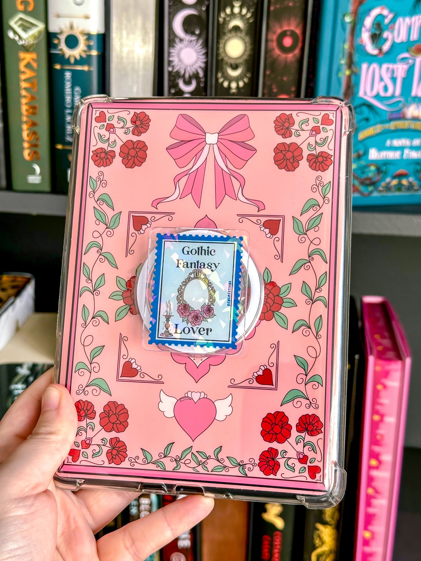 Gothic Fantasy Stamp Holographic Magnetic Device Grip