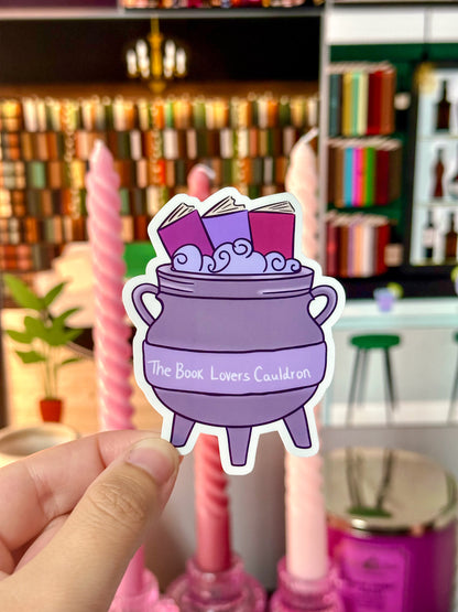 The Book Lovers Cauldron Sticker