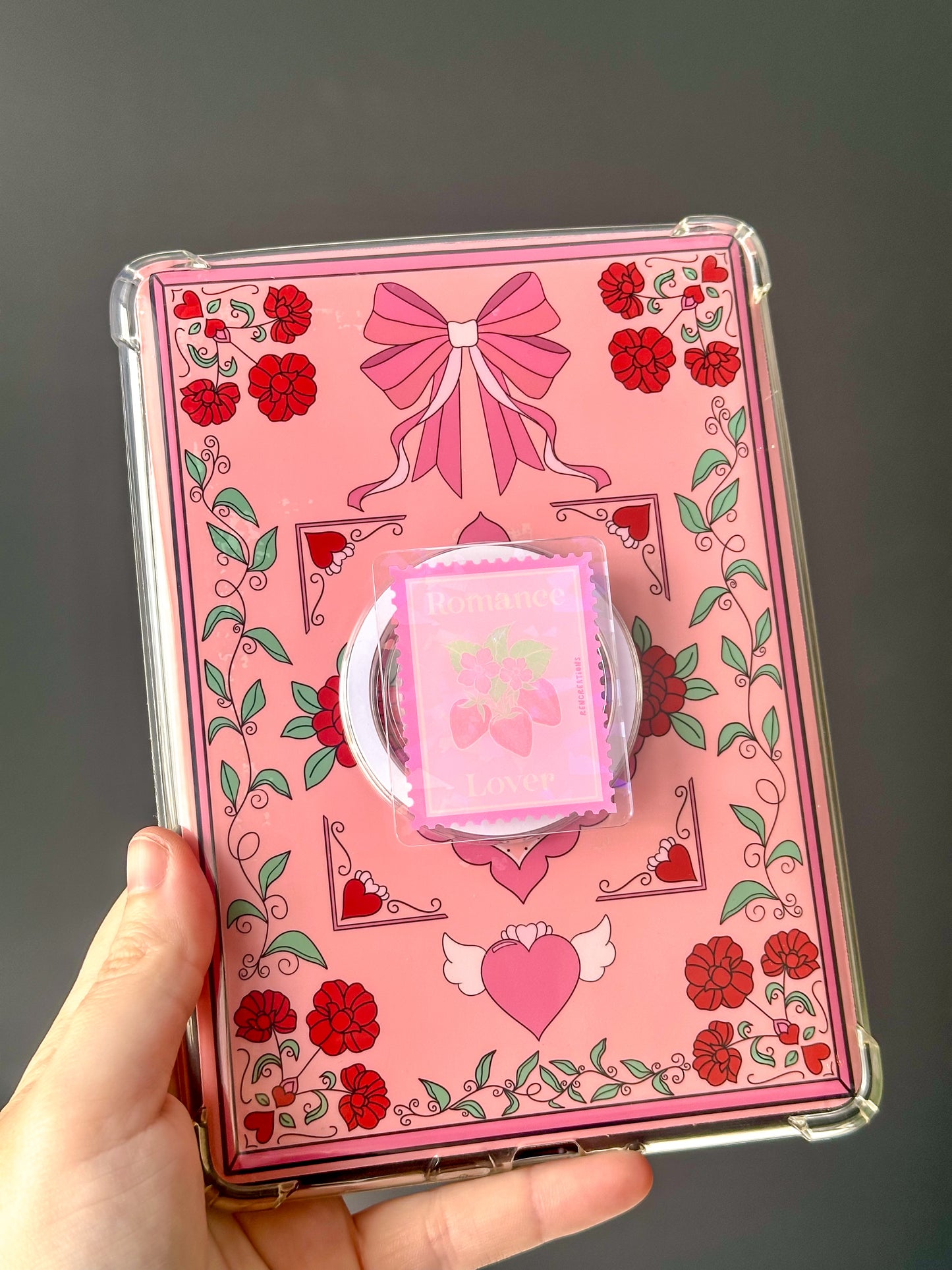 Romance Lover Stamp Holographic Magnetic Device Grip