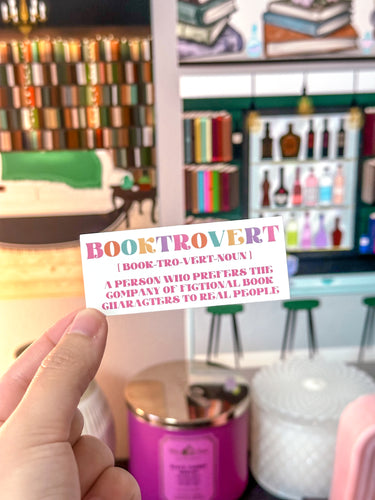 Booktrovert Vinyl Sticker