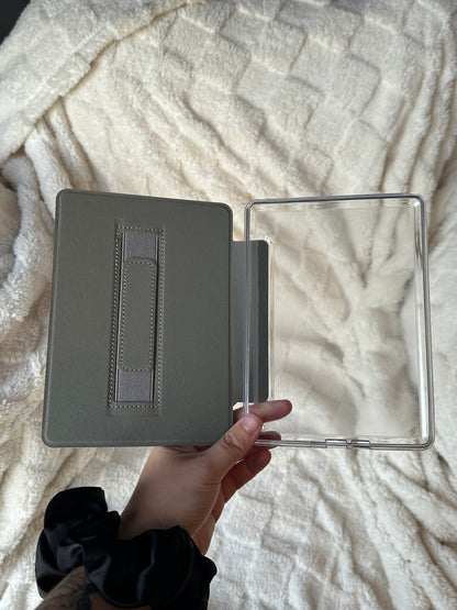 Bookish Jams Kindle Case With Clear Back And Hand Strap