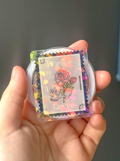 Horror Stamp Holographic Magnetic Device Grip
