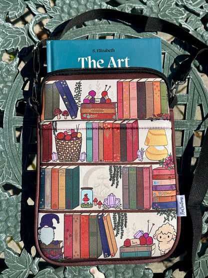 The Cozy Bookshelf Book Sleeve Bag