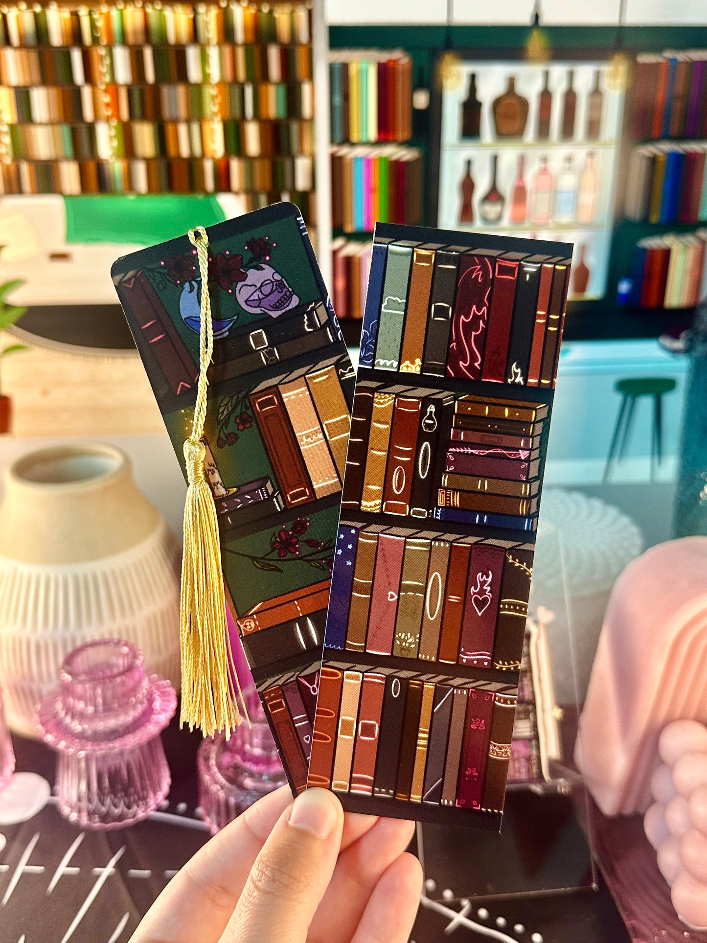 The Illuminated Bookshelf Bookmark