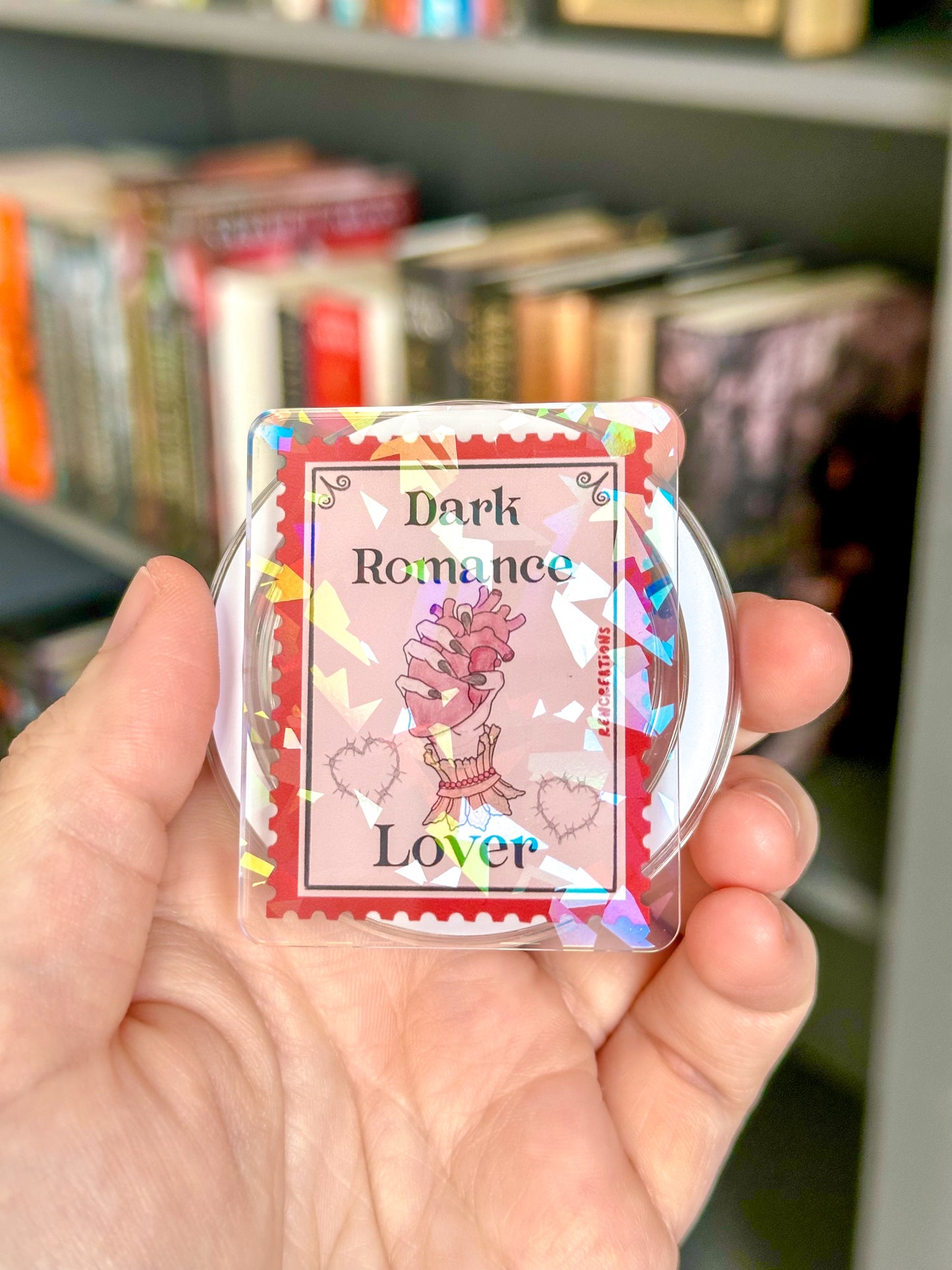Dark Romance Stamp Holographic Magnetic Device Grip