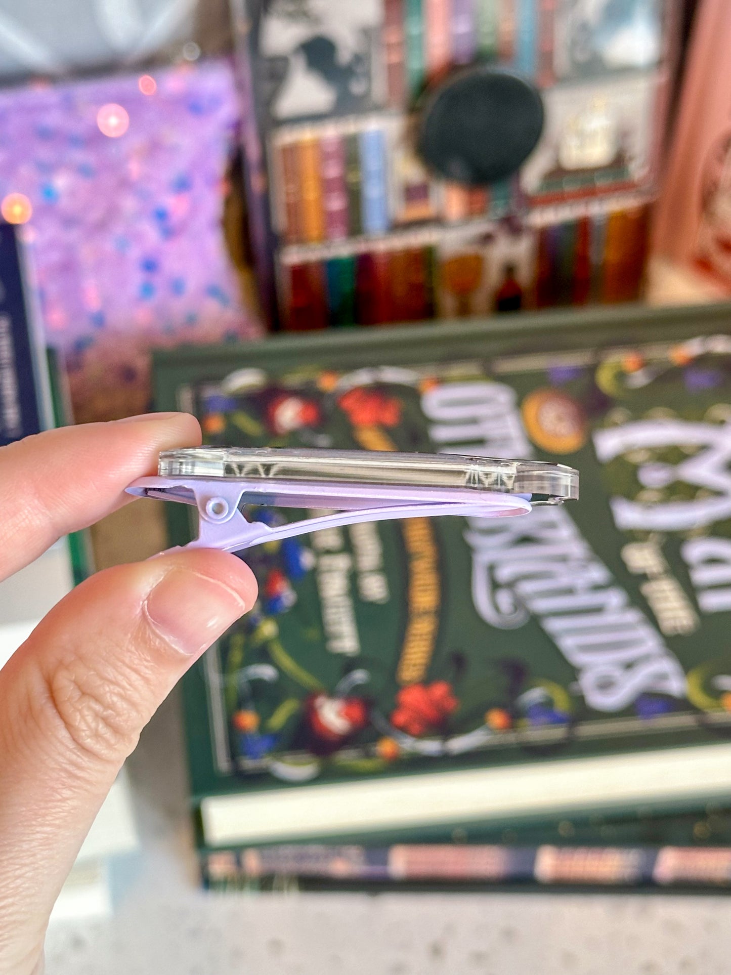 The Fantasy Book Lover Hair Clip - Purple