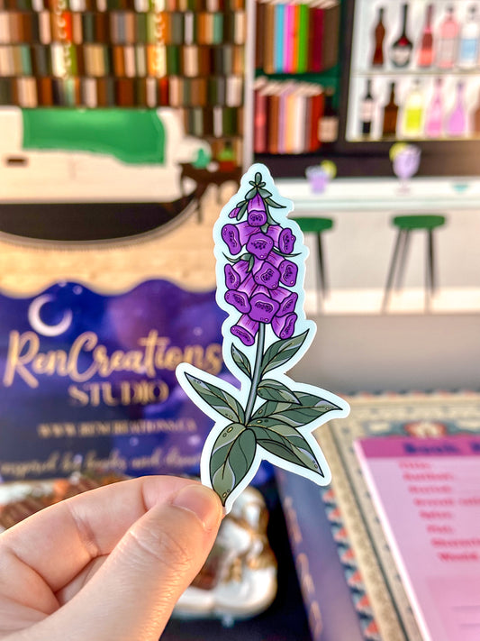 Foxglove Flower Sticker