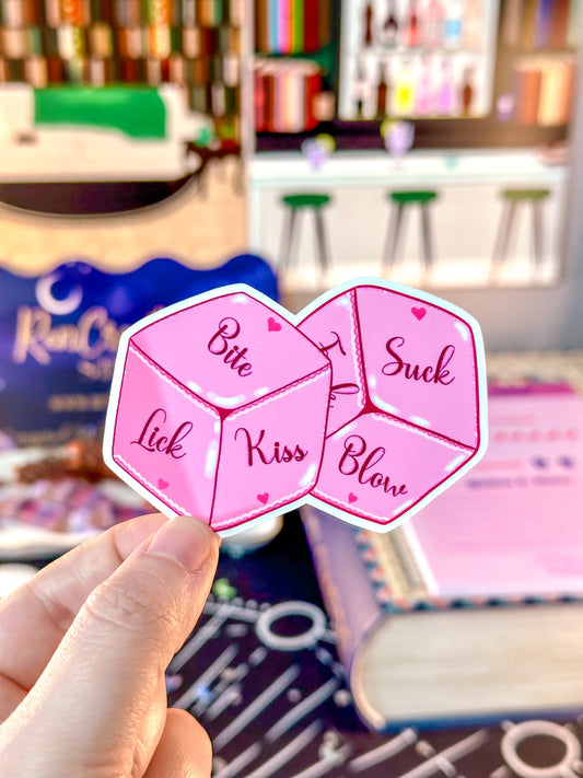 Sweet & Wicked Romantasy Dice Sticker