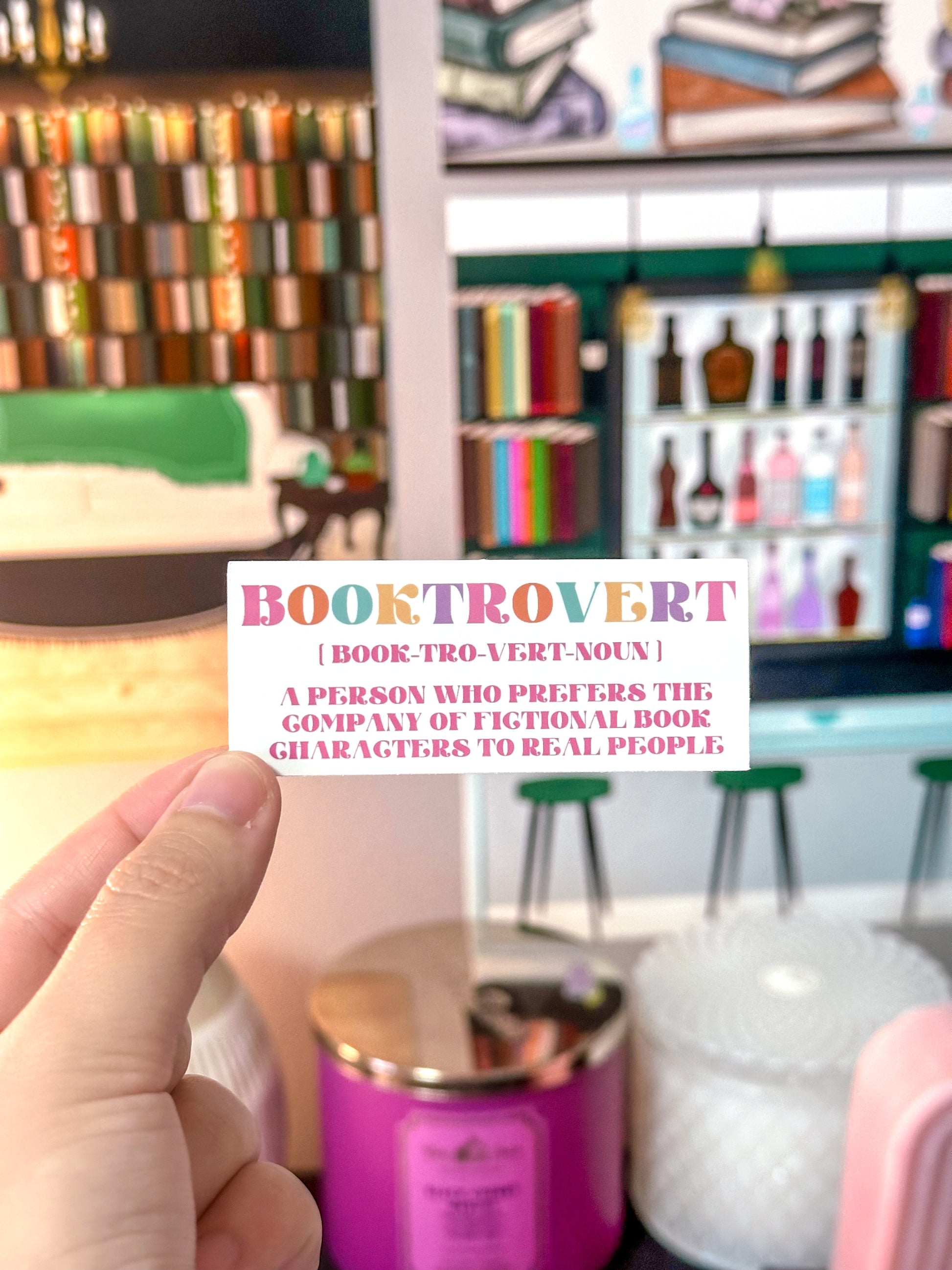 Booktrovert Vinyl Sticker