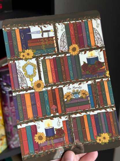 Fall Bookshelf E-Reader Insert