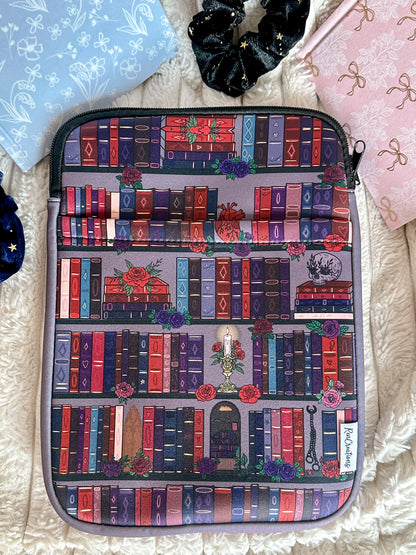 Dark Romance Bookshelf Book Sleeve