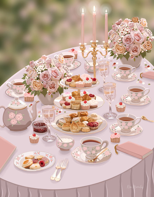 Book Club Brunch Art Print