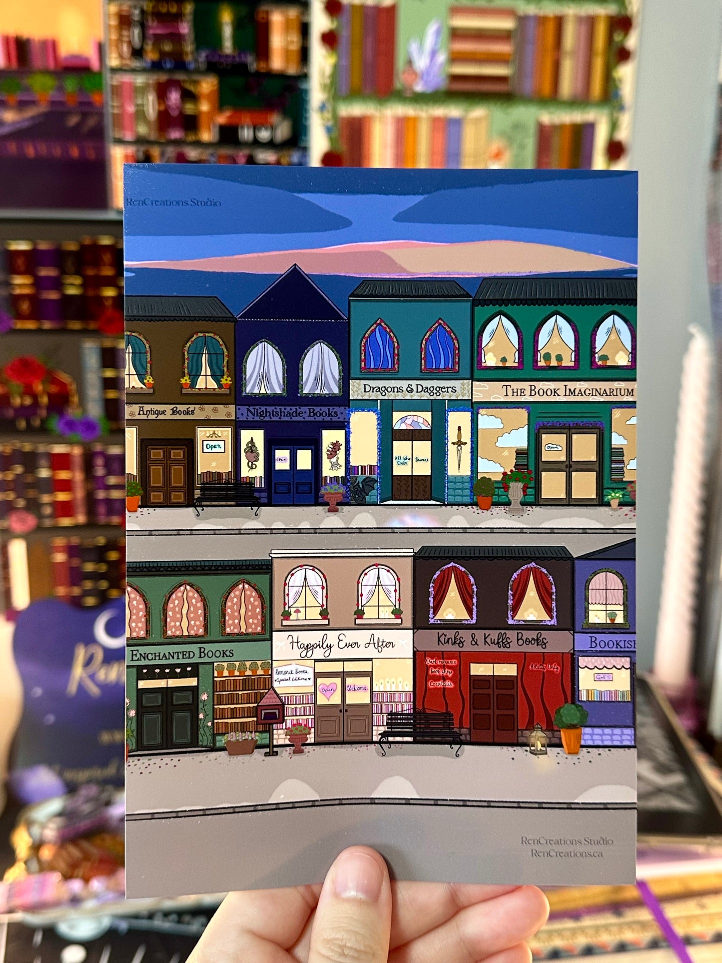 The Little Bookish Town Art Print