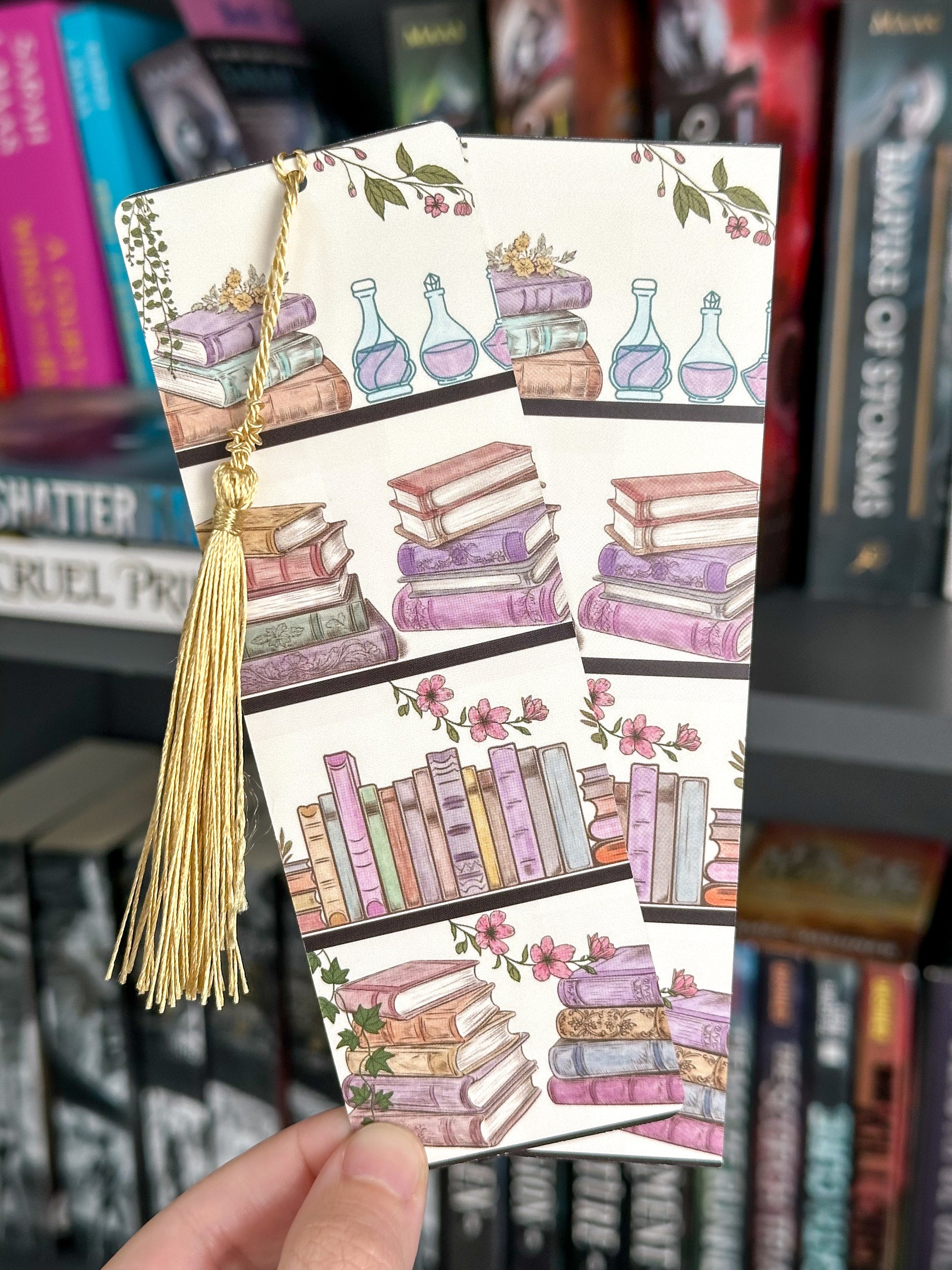 Bookshelf Apothecary Bookmark