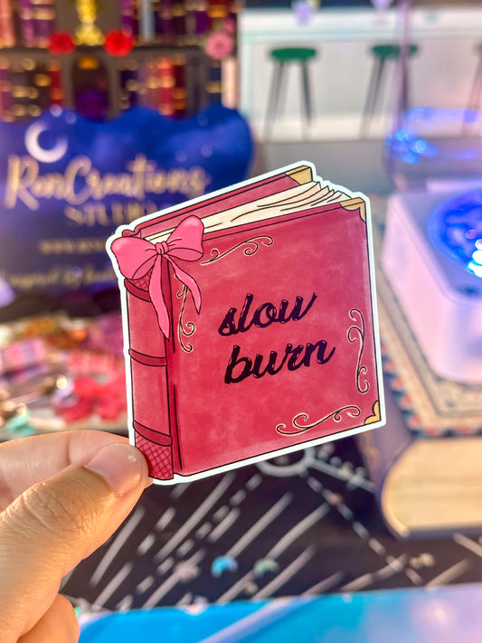 Slow Burn Book Sticker