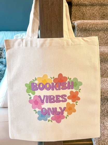 Bookish Vibes Only Tote Bag