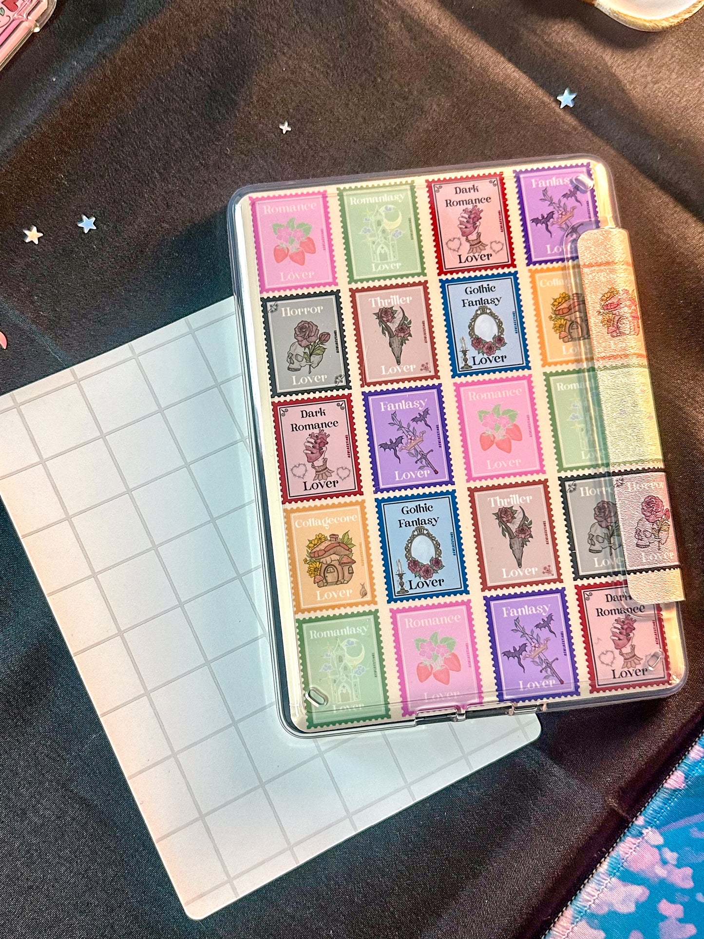 Bookish Stamps E-Reader Sticker Insert