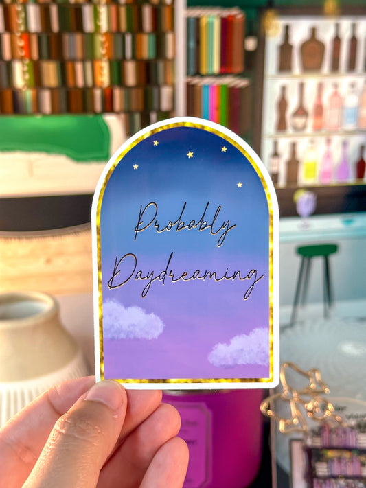 Probably Daydreaming Vinyl Sticker