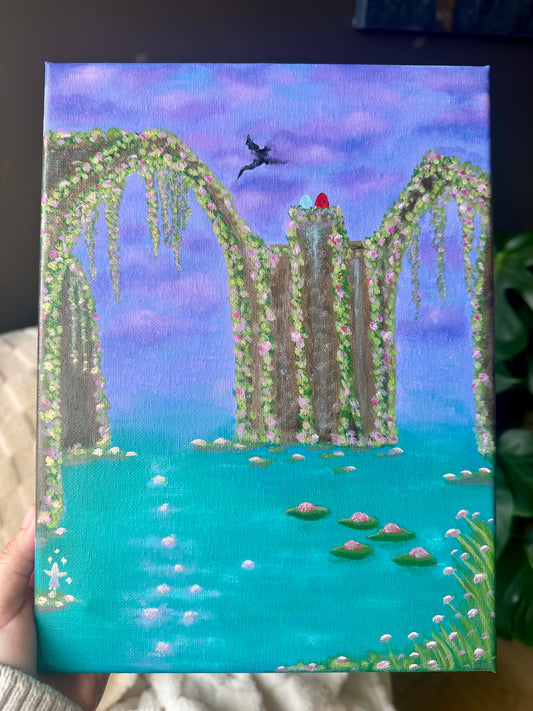 The Dragons Nest Acrylic Painting