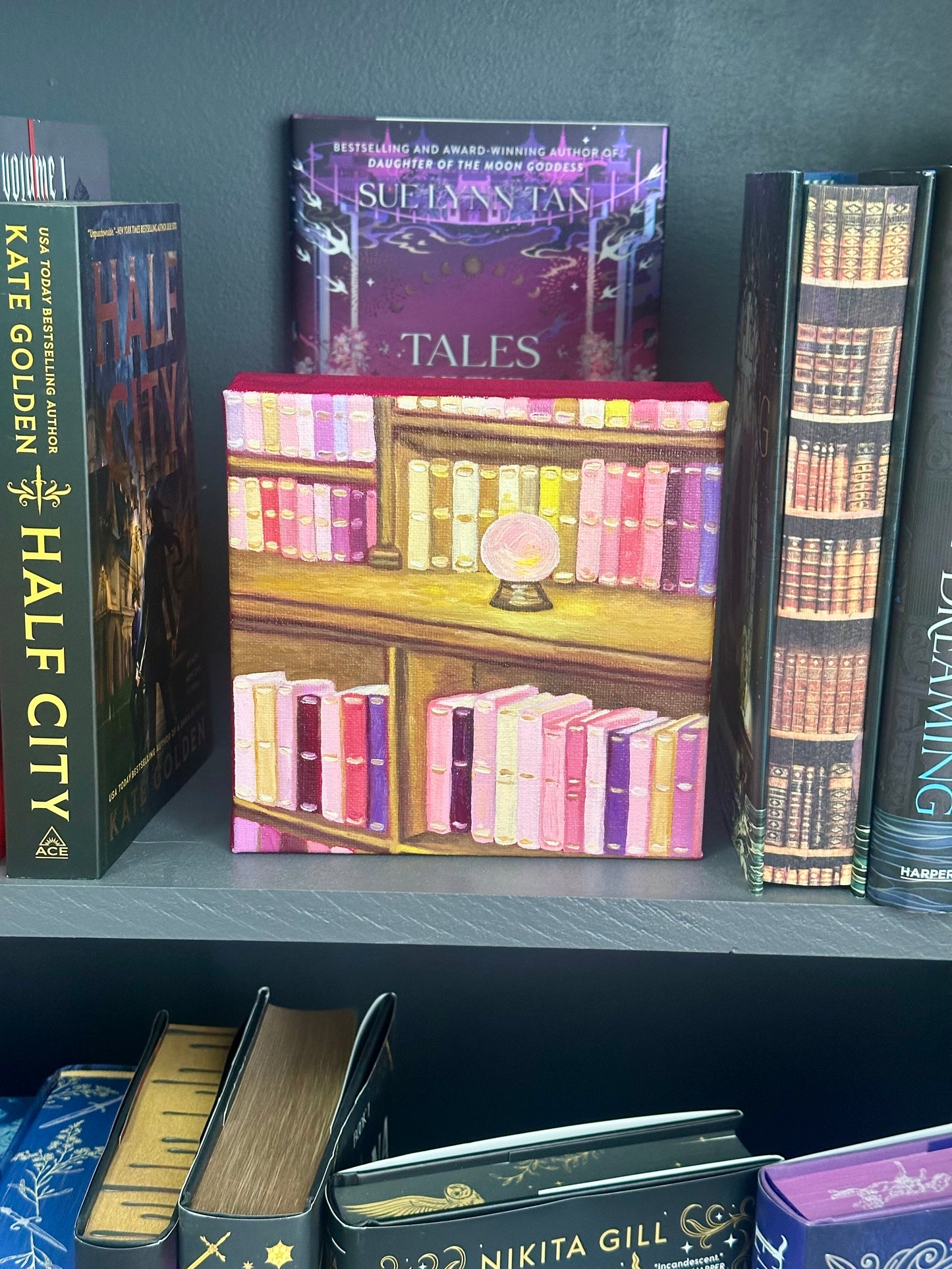Little Bookshelf Oil Painting